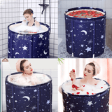Portable Foldable Home Bath Bucket Thermal Warm Water Tub Thicken Spa for Bathroom