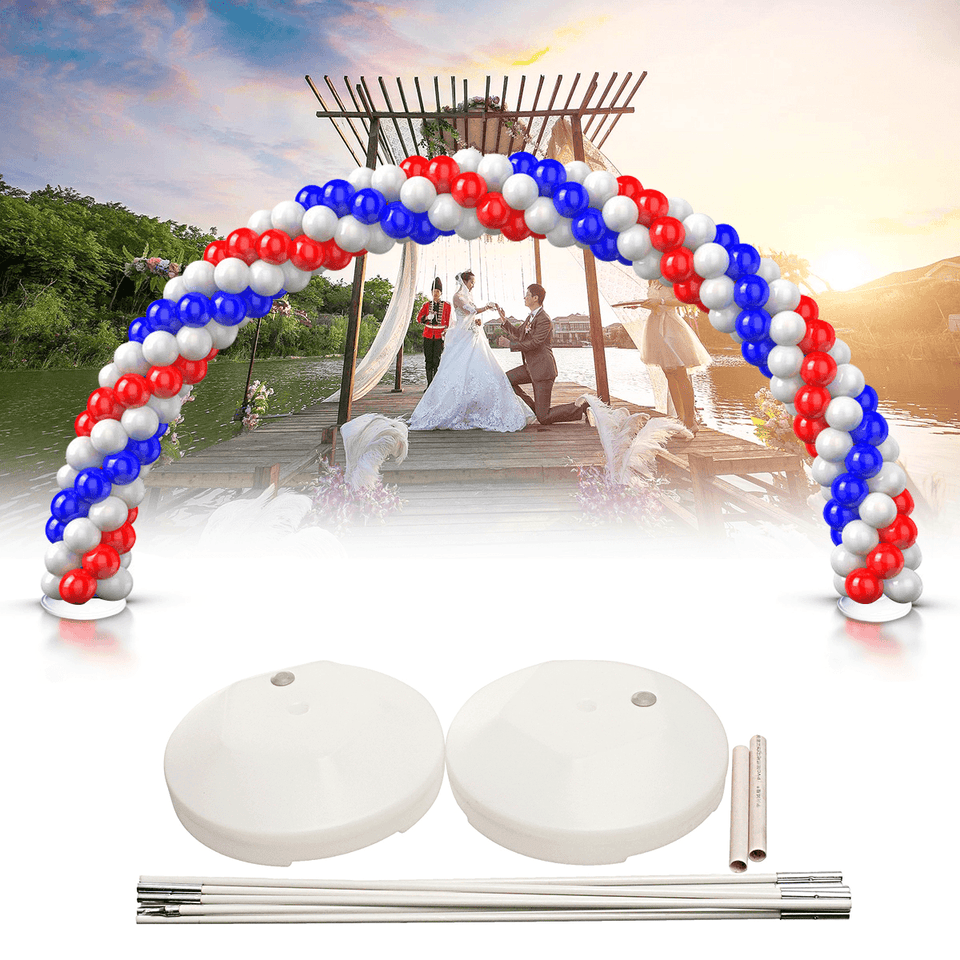 DIY Large Balloon Arch Set Column Stand Base Frame Kit Birthday Wedding Party Decor