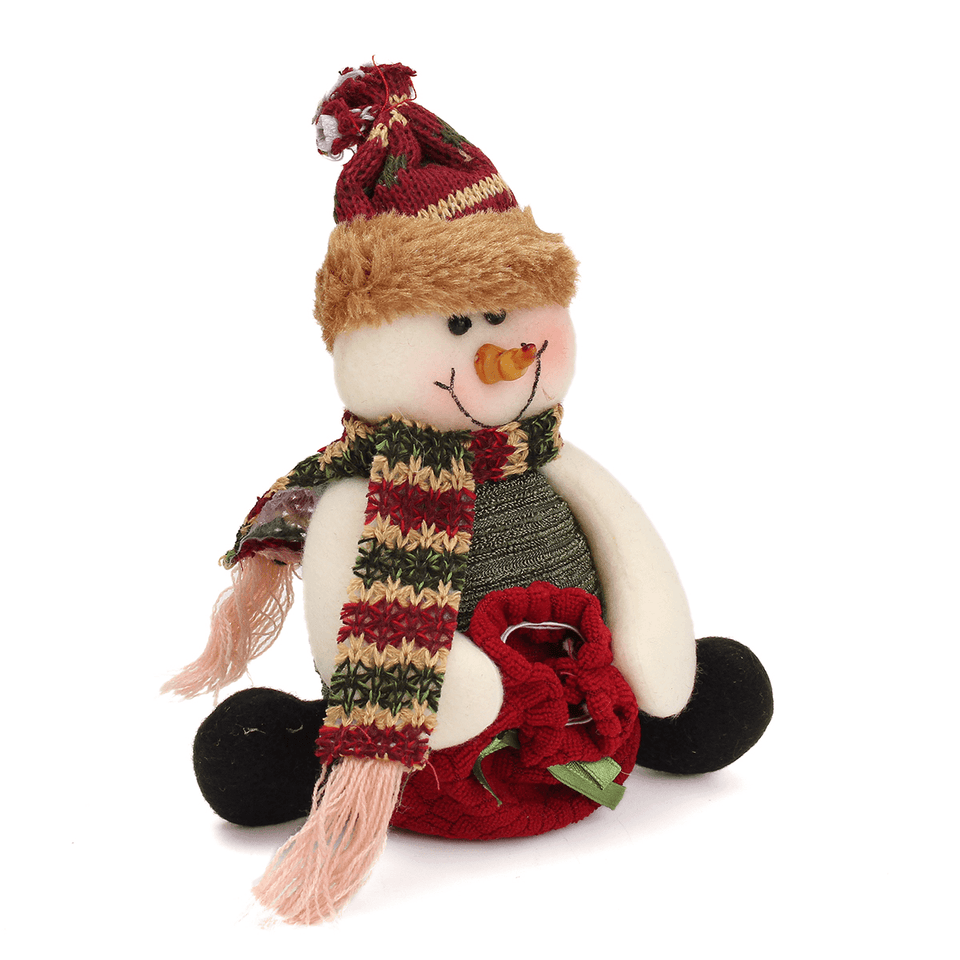 Christmas Candy Bag Tree Decor Ornaments Xmas Decor Santa Claus Snowman Reindeer