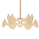 10Pcs Wooden Laser Cut Heart Shapes Craft Embellishments Decoration Wedding Favors