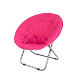 Folding Saucer Chair Moon Shape Chair Seat Stool Saucer Camping Chairs Soft for Office Home Living Room