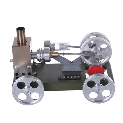 Motor Stirling DIY, modelo de montaje de coche de Metal completo, juguetes educativos