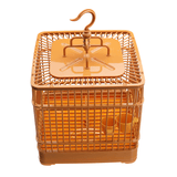 Birds Cage Plastic Hanging Feed Holder Parrot Macaw Pets Carrier Portable Set Bird Net