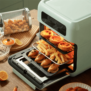 Bear QZG-A15V1 Air Fryer Oven 1500W 20L Multifunctional Toaster Oven Combo for Homemade Cake Pizza