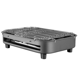Electric BBQ Grill Table Top Barbecue Garden Camping Cooking 1300W In/Outdoor