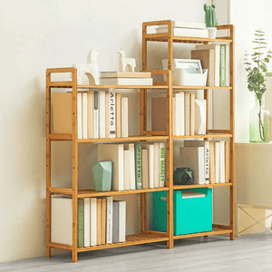 Bookshelf Bamboo Shelf Bookcase 3/4/5 Layers