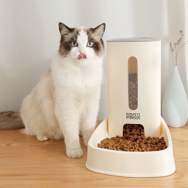 3.8L Automatic Feeder Pet Dog Cat Food Bowl Removable and Easy to Clean Cat Dog Pet Feeder