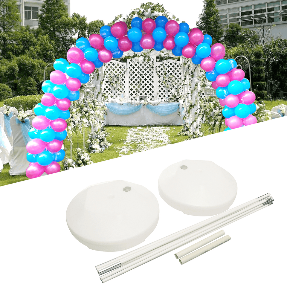 DIY Large Balloon Arch Set Column Stand Base Frame Kit Birthday Wedding Party Decor