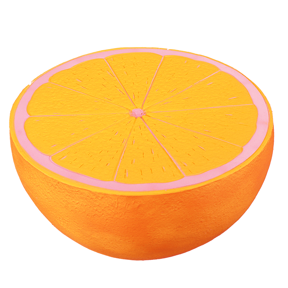 Temperature Sensitive Color Changing Squishy Fruit 25Cm Huge Orange Slow Rising Toy