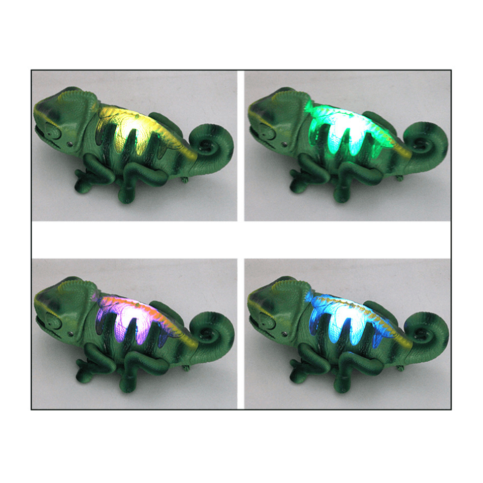 Electric Infrared Remote Control Lights Crawling Chameleon Children'S New Strange Bug-Catching Tricky Toys