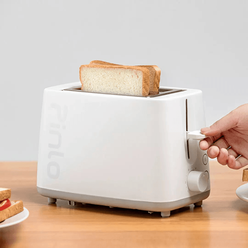 Tostadora Pinlo PL-T075W1H para hacer pan de máquina tostada máquina de desayuno Mini sandwichera 750W calentamiento rápido horneado de doble cara