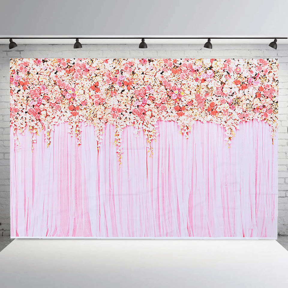 Rose Flower Wall Photography Backdrop Wedding Decorations Background Engagement Valentine Prop