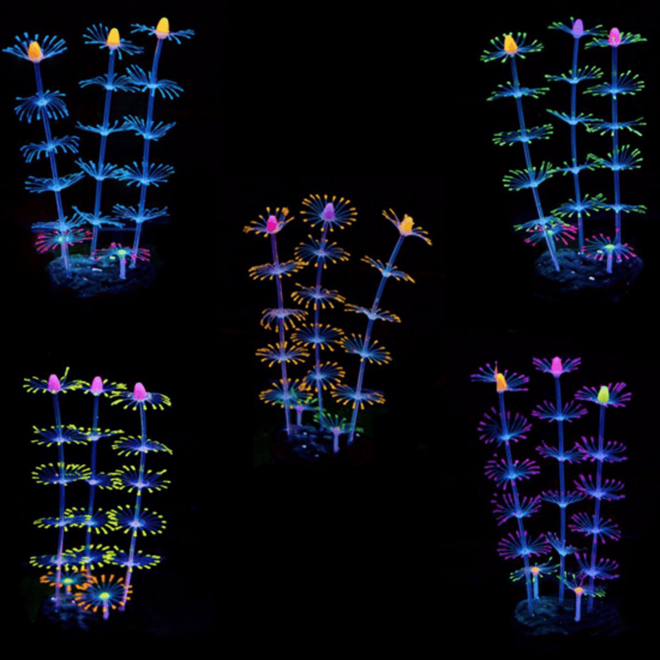 Fluorescent Aquarium Artificial Coral Decoration Fish Tank Ornament Aquarium Decorations