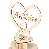 Personalised Chocolate Snack Display Mr&Mrs Heart Wedding Dessert Stand Shelf Rack Party Centrepiece