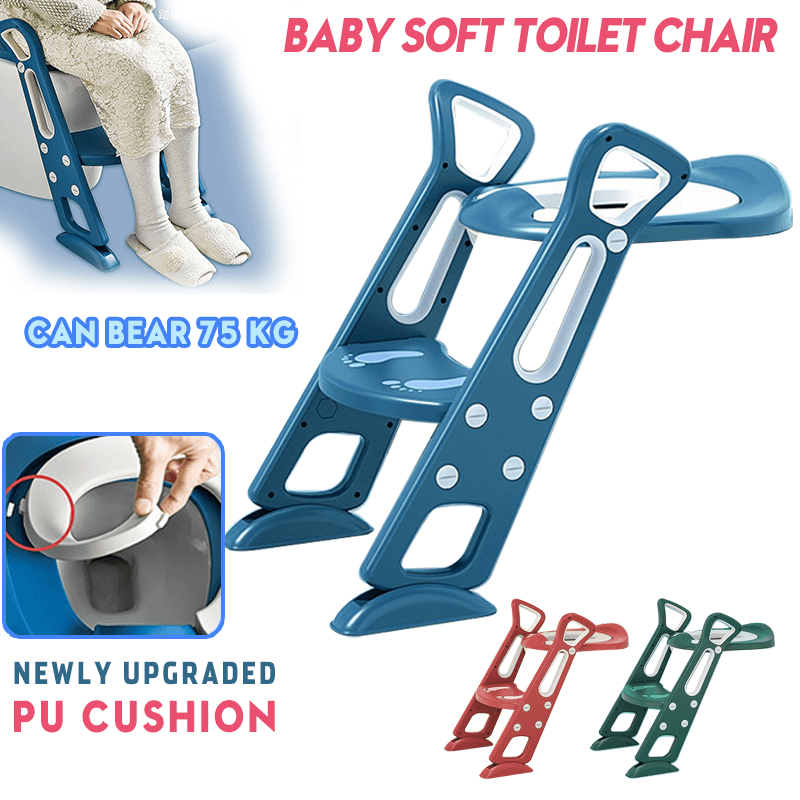 Baby Kids Potty Training Seat with Step Stool Ladder Child Toddler Toilet Chair