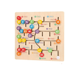 Math Toys Wooden Digitals Alphabet Learning Arithmetic Maze Matching Board Brain Development Toys for Children
