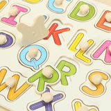 Alphabet ABC Wooden Jigsaw Puzzle Toy Children Kids Learning Educational Gift
