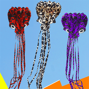 4M Large Animal Kite Octopus Frameless Soft Parafoil Kites for Kids