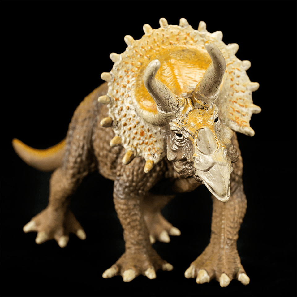 SNAEN 20CM PVC Dinosaurs Toy Triceratops Figure Animal Jurassic World Figures Diecast Model