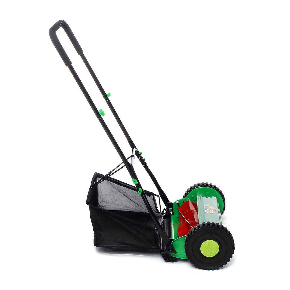 25L Compact Hand Push Lawn Mower Courtyard Home Reel Mower No Power Lawnmower