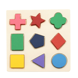 Early Education Children Jigsaw Puzzle Toy Wooden Geometric Board Cognitive Matching Board