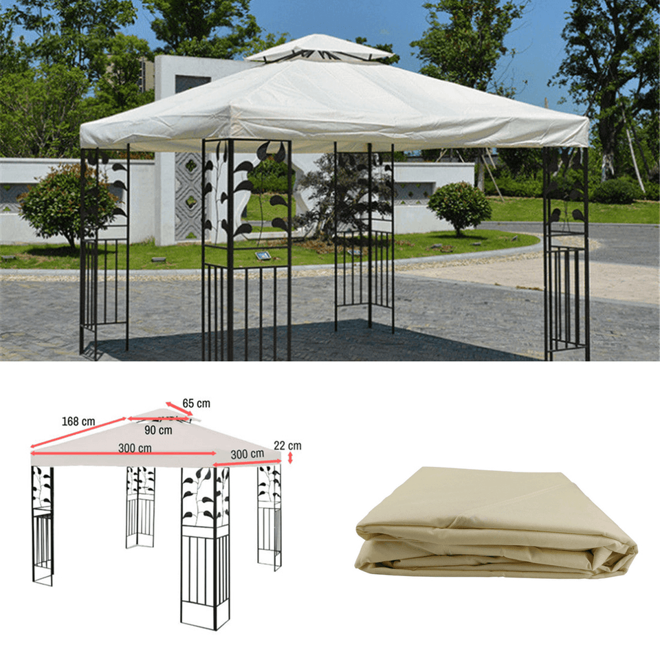 3*3M 300D Tent Canopy Top Roof Replacement Cover Outdoor Waterproof Tent