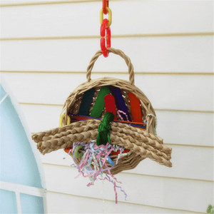 Pet Bird Bites Toys Parrot Chew Ball Swing Hanging Cage Cockatiel Parakeet Supply