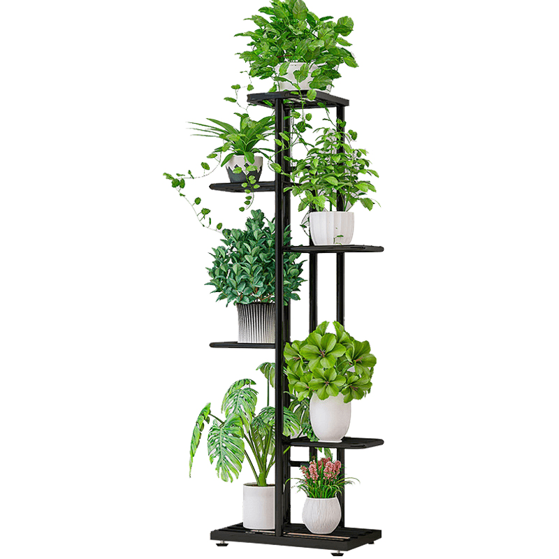 SUOERNUO H917-1 Plant Flower Stand 6 Tiers Rack Shelf Metal Storage Holder Garden Display