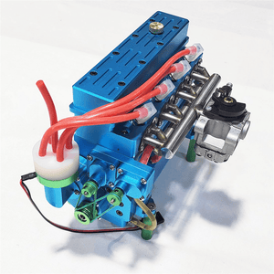 Four Cylinder Gasoline Engine Inline Model 32Cc Water-Cooled for DIY RC Car & Ship