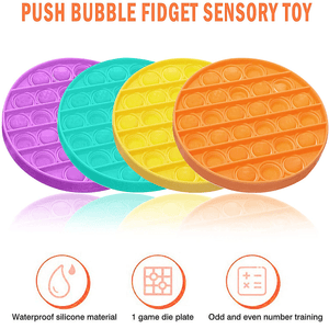 2021 Push Bubble Fidget Sensory Toy Special Needs Stress Reliever Silent Indoor Toys