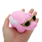 Glasses Piggy Squishy 18CM Slow Rising with Packaging Collection Gift Soft Toy