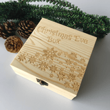 Wooden Christmas Eve Gift Box Decoration Box Toys
