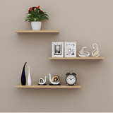 3 Pcs/Set Wood Wall-Mounted Shelf Bookshelf Storage Rack Wall Decorations Stand Hanging Organizer