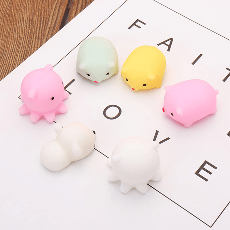 Octopus Squishy Squeeze Cute Mochi Healing Toy Kawaii Collection Stress Reliever Gift Decor