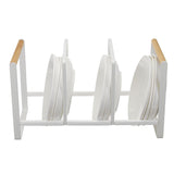 Kitchen Dish Plate Drying Rack Storage Drainer Tray Holder Organiser Stand White