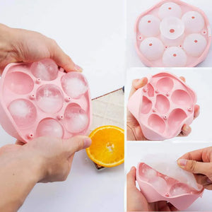 Forma de fabricante de cubitos de hielo de 7 cavidades para moldes de hielo de bolas de hielo