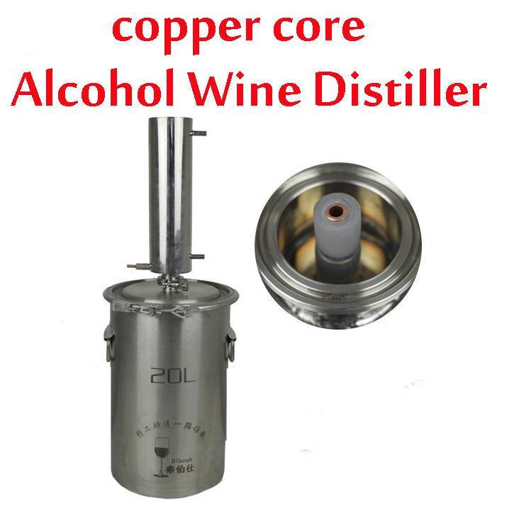 Copper Core Alcohol W-ine Distiller Moonshine Still Brandy W-ine Distillation Hoop Barrel Design