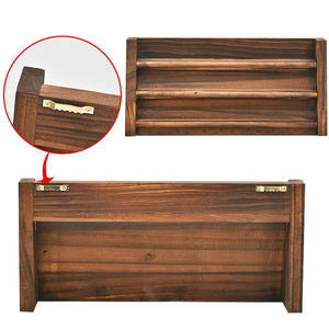 Wooden Challenge Collectible Coin Holder Display Rack Stand Case Shelf Decorations