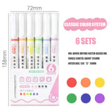 💖BEST GIFTS FOR KIDS Dual Tip Pens with 6 Different Curve Shapes Fine Tips