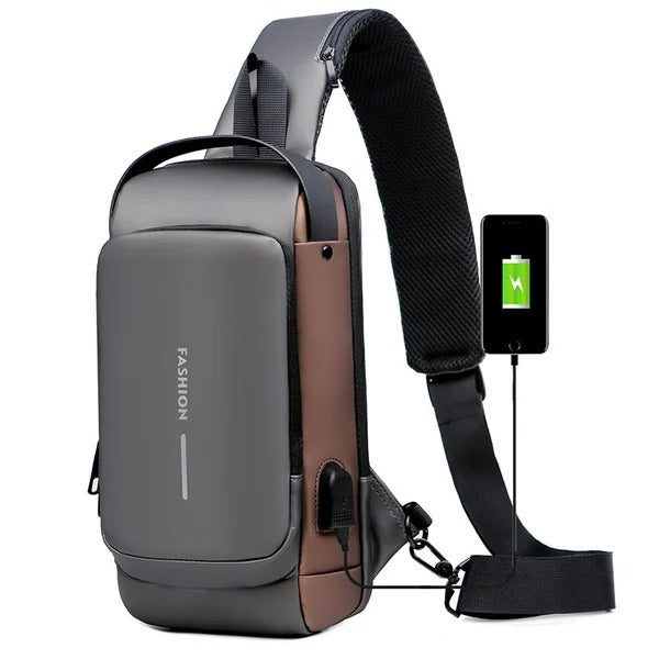 USB Anti Theft Charging Shoulder Bag