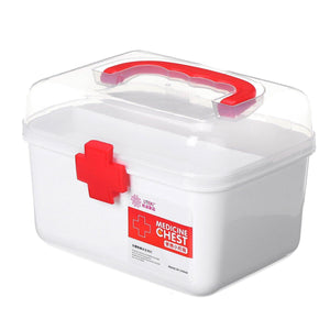 First Aid Kit Medicines Box Pill Storage Container Emergency Case