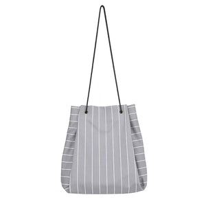 Stripe Women Backpack Cotton Shoulder Bag6333