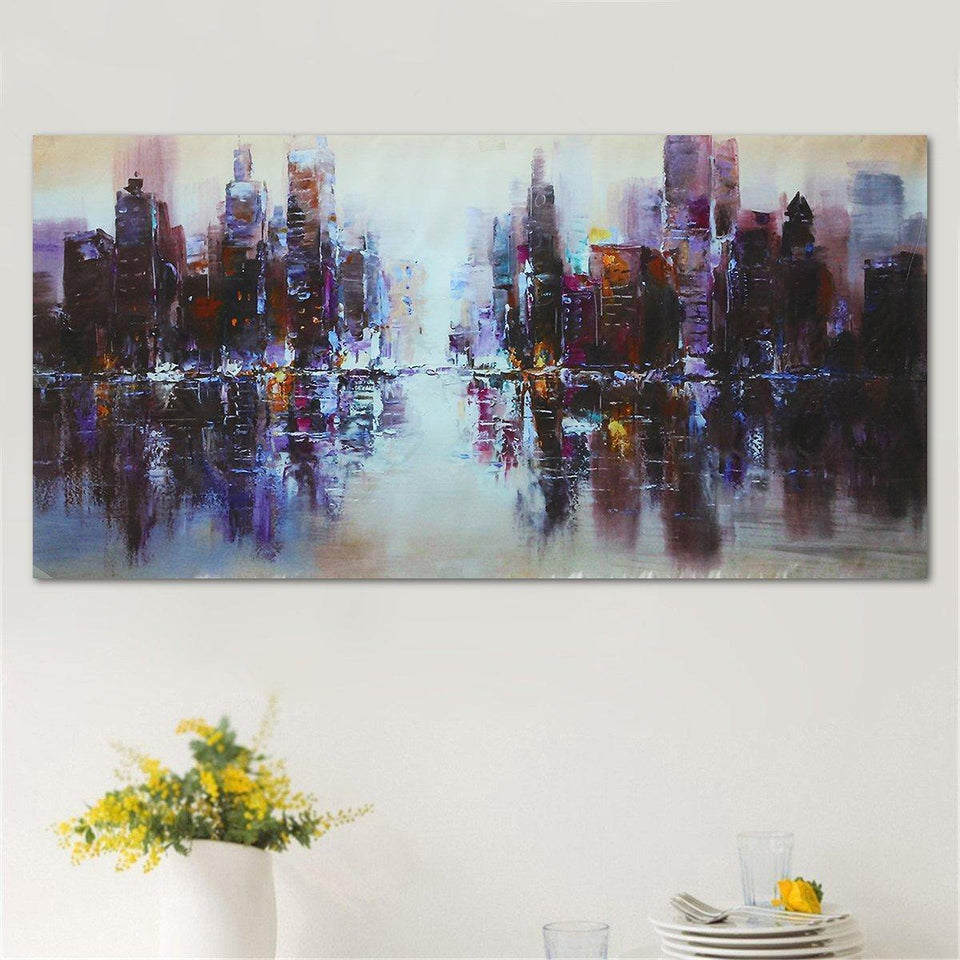 Abstract City Canvas Art Paintings Print Picture Modern Home Wall Decorations
