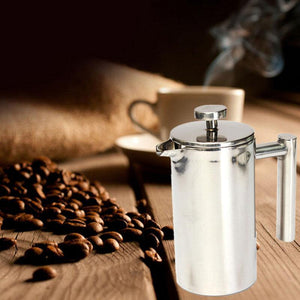 350ml Double Wall Stainless Steel Coffee Plunger French Press Tea Maker Handy Coffee Machine