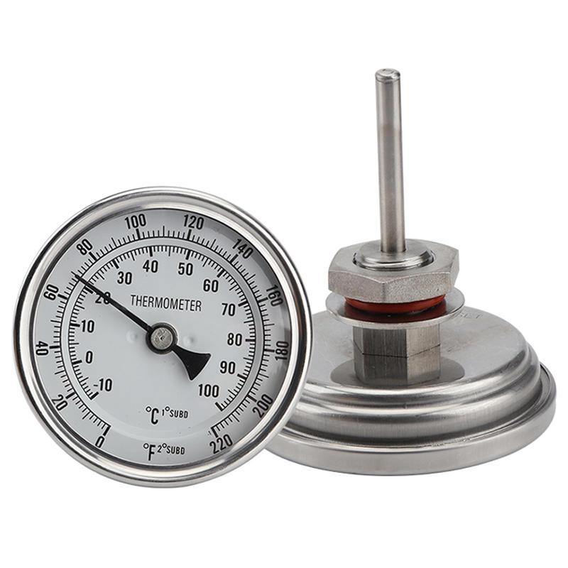 Homebrewing Beer Brewing Wine Thermometer Weldless Bi-metal Thermometer Kit 3