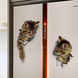 3D Cute Cat Wall Stickers Toliet Stickers  Decorations Creative Animal Wall Stickers Decorate Your Home Like A Makeup Artist