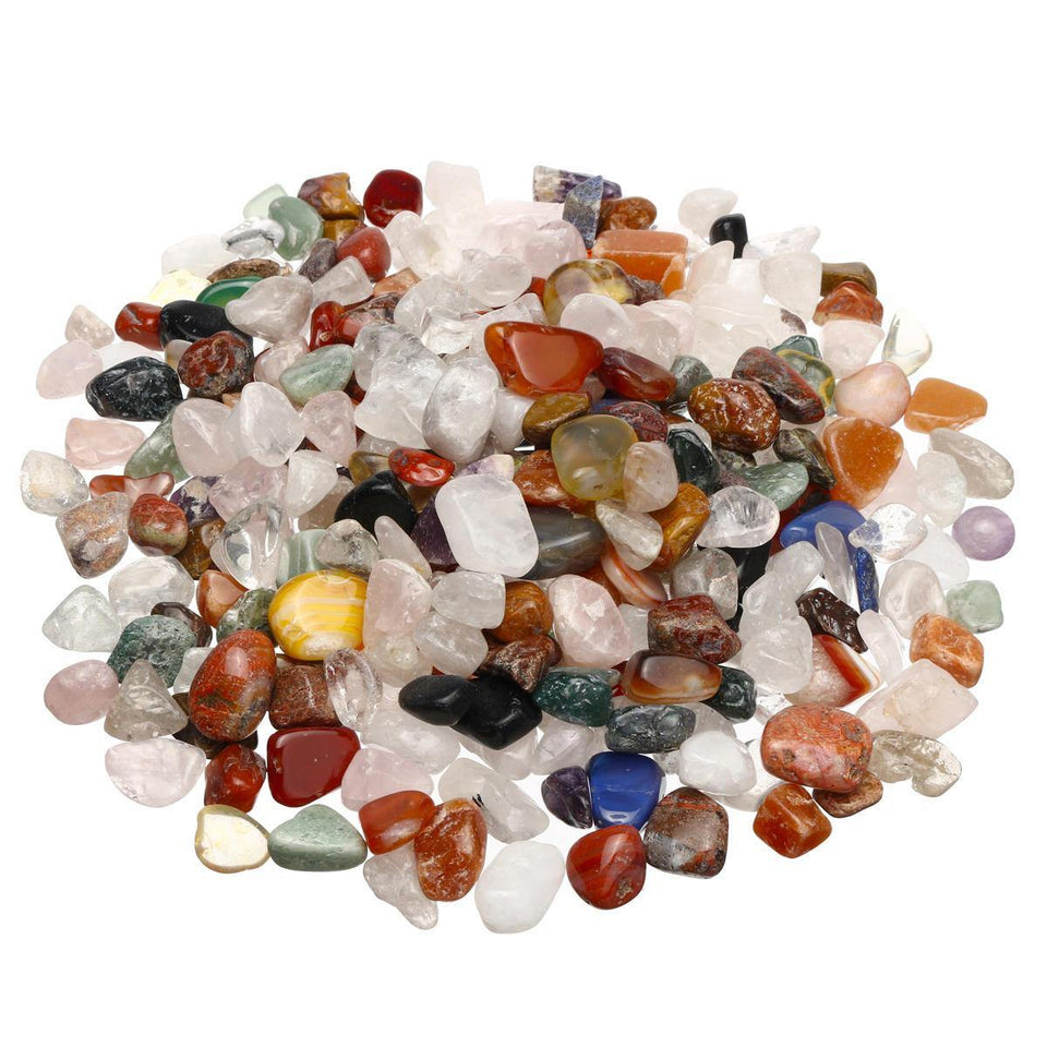 1000g Natural Quartz Crystals Bulk Mixed Agate Gemstones Healing Tumbled Stone