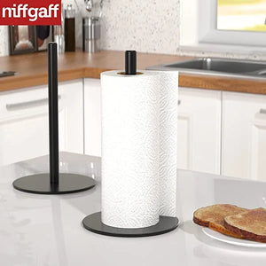 Free-Standing Kitchen Roll Holder, Stainless Steel Kitchen Towel Holder for Kitchen Rolls Organizer