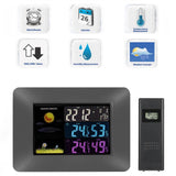 Multi-functional Wireless Digital Thermometer Hygrometer Colorful LCD Weather Forecast Clock