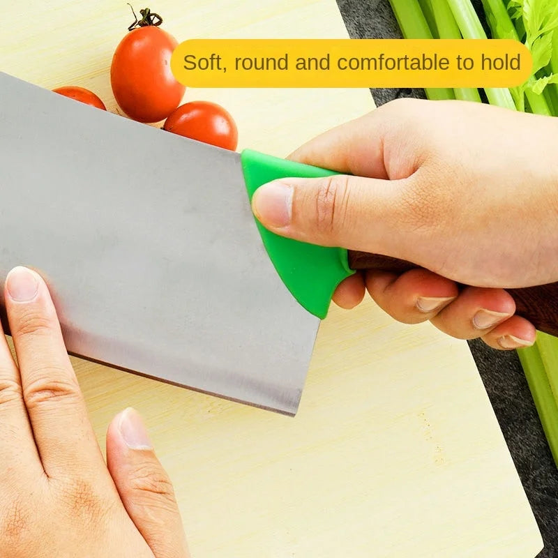 Protector de espalda de cuchillo de cocina a prueba de abrasión de silicona de grado alimenticio